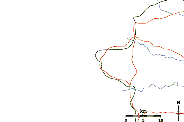Roads and rivers around Tres Palmas (Rincon)