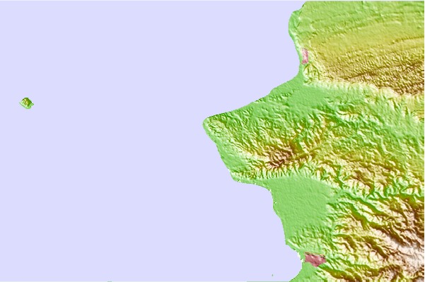 Surf breaks located close to Tres Palmas