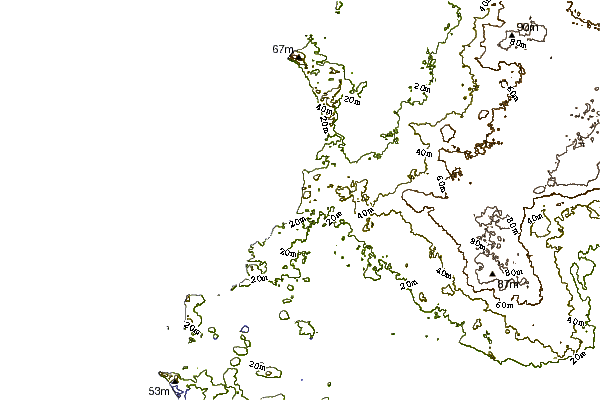 Shoreline around Trespassers