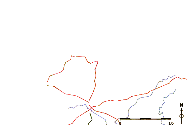 Roads and rivers around Trestraou