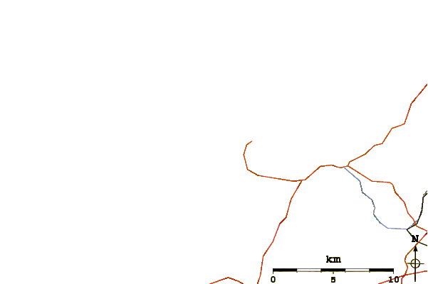 Roads and rivers around Trevone Bay