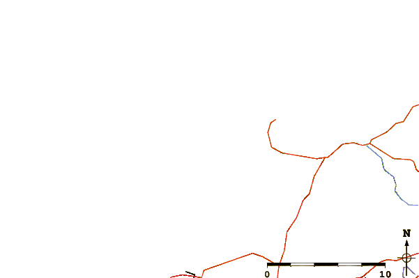 Roads and rivers around Treyarnon