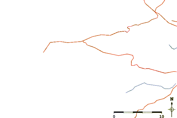Roads and rivers around Trez Bellec Plage
