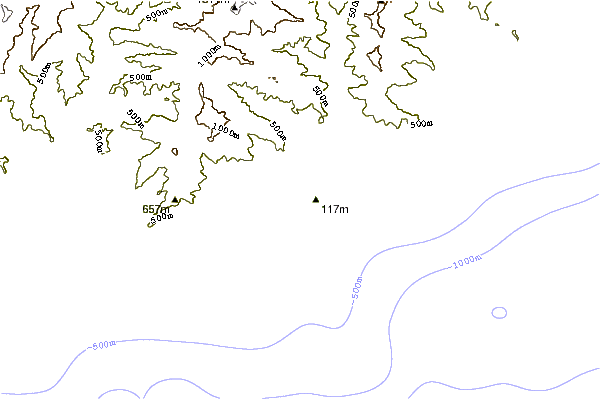 Shoreline around Tri Ponti or La Scaletta (San Remo)