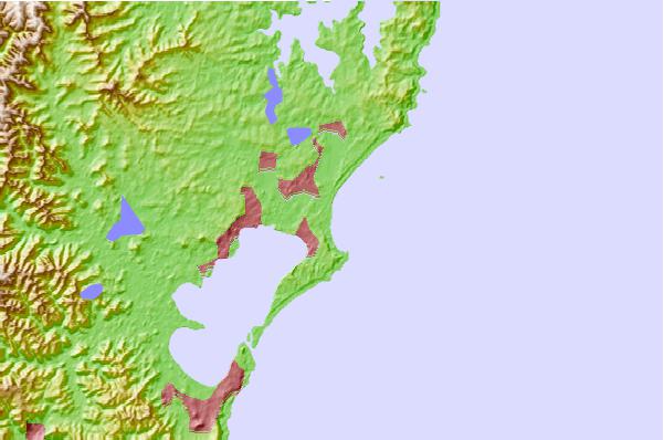 Surf spots located close to Triangles