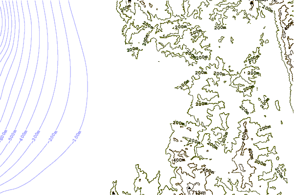 Shoreline around Tribuga