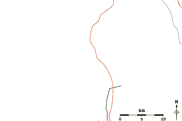 Roads and rivers around Trinidad State Beach