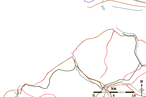 Roads and rivers around Trouville