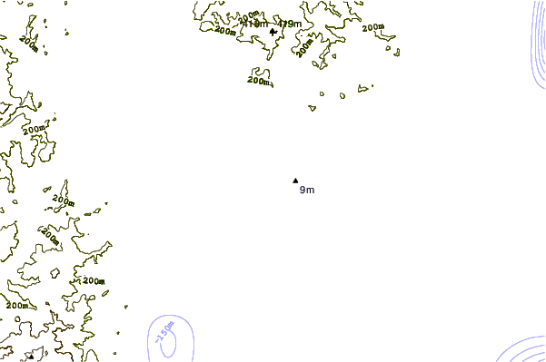 Shoreline around Tuamotu Island