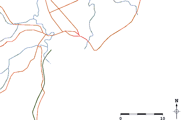 Roads and rivers around Tuamotu Island