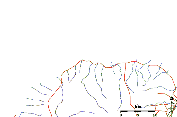 Roads and rivers around Tunnels