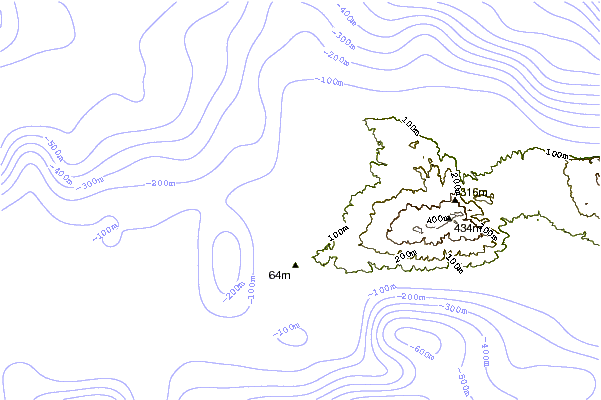 Shoreline around Tunnels
