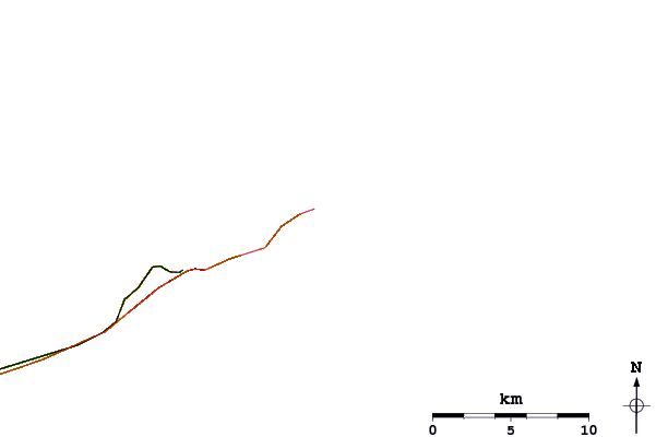 Roads and rivers around Turtle Cove
