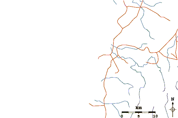 Roads and rivers around Turtle Head