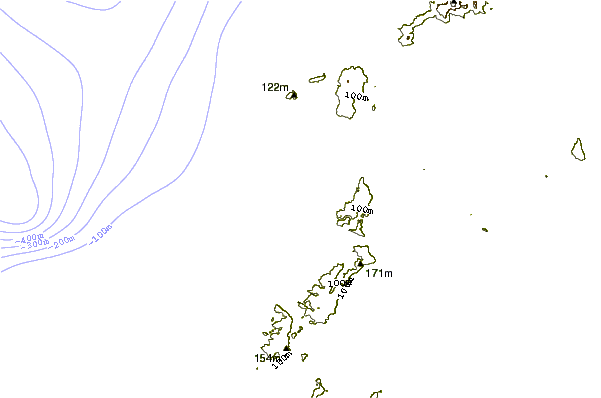 Shoreline around Turtles
