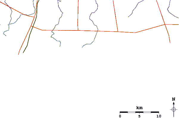 Roads and rivers around Twelve Mile Beach