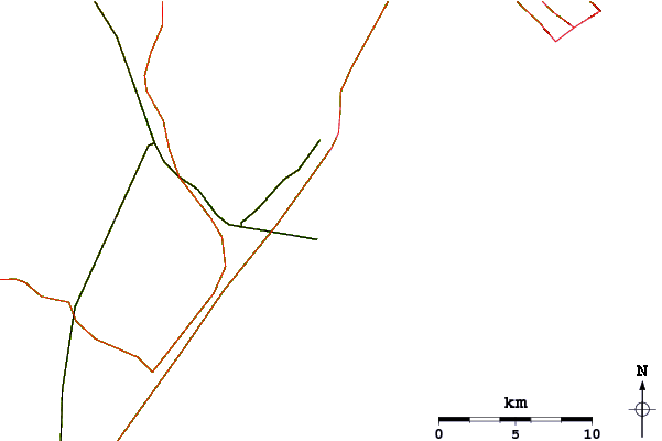 Roads and rivers around 12th Street Jetty