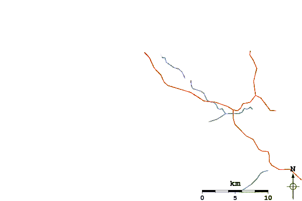 Roads and rivers around Twilight Beach