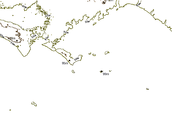 Shoreline around Twilight Beach