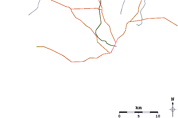 Roads and rivers around Twilight Beach