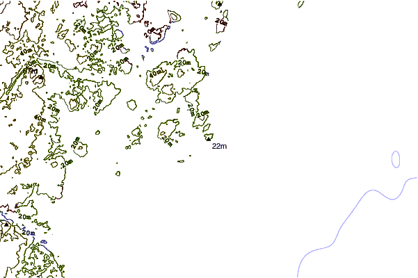 Shoreline around Two Lights