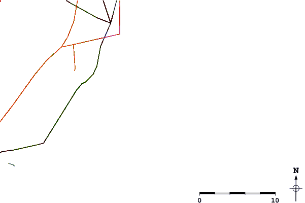 Roads and rivers around Two Lights