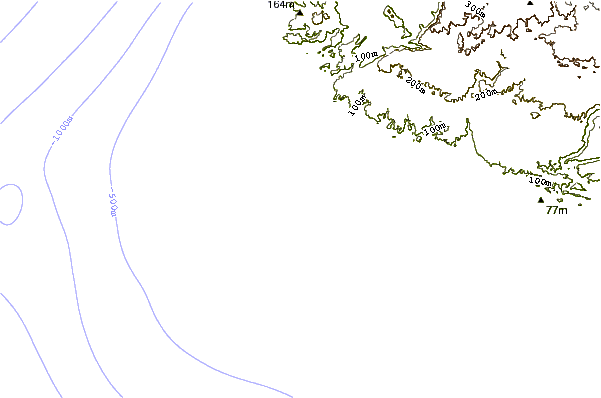Shoreline around Ujung Genteng Harbour