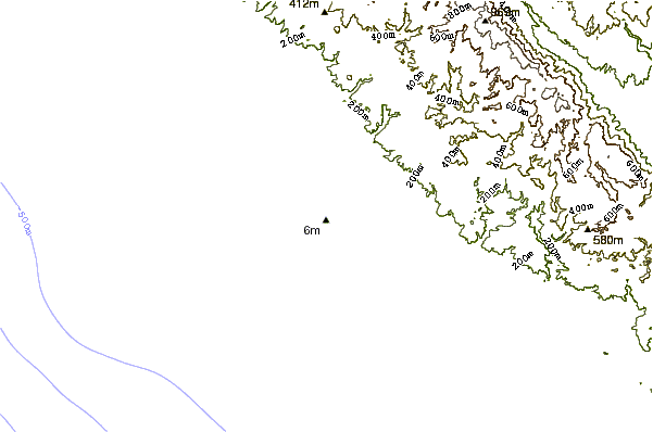 Shoreline around Ujung Siging