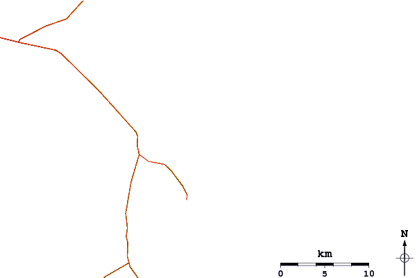 Roads and rivers around Unnamed