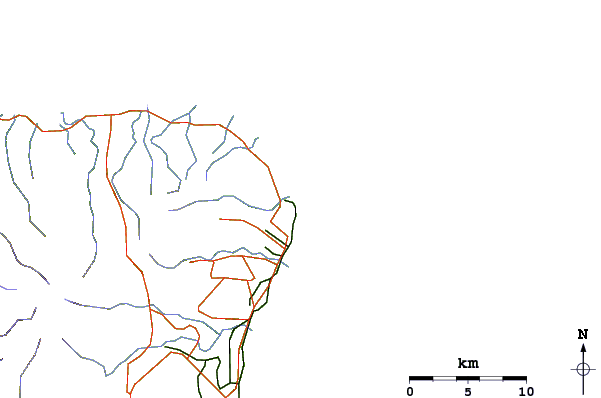 Roads and rivers around Unreals