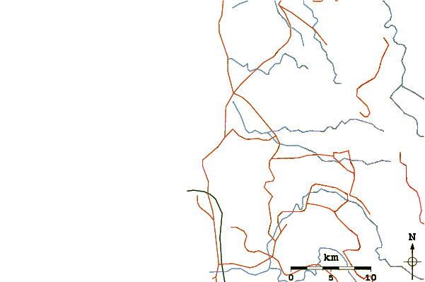 Roads and rivers around Urbiztondo Beach