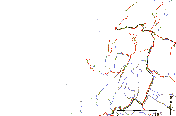 Roads and rivers around Monumentet