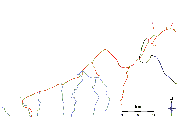 Roads and rivers around V-Land