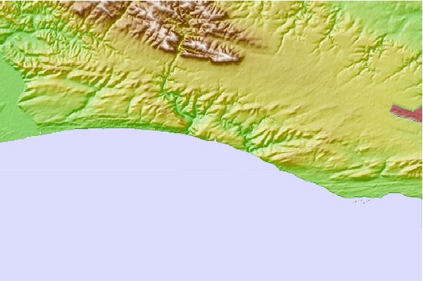 Surf spots located close to Van Stadens Mouth