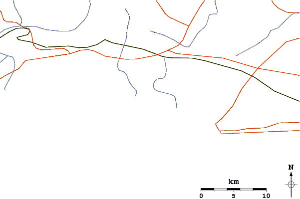 Roads and rivers around Van Stadens Mouth