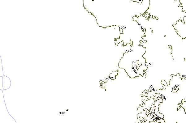 Shoreline around Van Riebeek