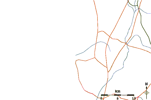 Roads and rivers around Van Riebeek