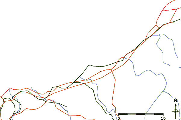 Roads and rivers around Vanthrax