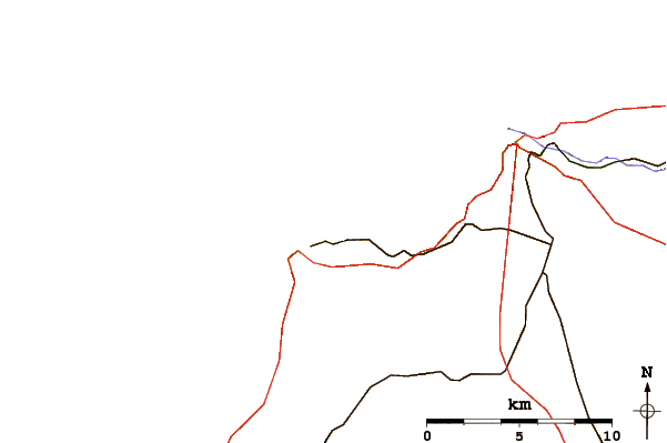 Roads and rivers around Vaucottes
