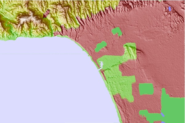 Surf spots located close to Venice Breakwater