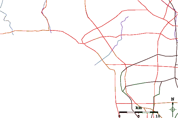 Roads and rivers around Venice Pier