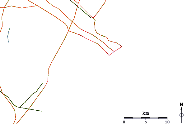 Roads and rivers around Ventnor Pier