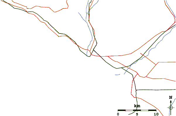 Roads and rivers around Ventura Point/California Street