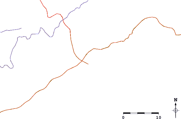 Roads and rivers around Vermelha do Centro