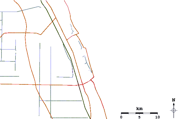 Roads and rivers around Vero Beach Pier