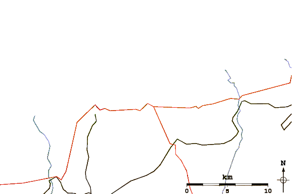 Roads and rivers around Veules Les Roses