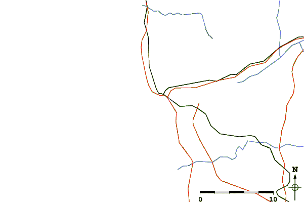 Roads and rivers around Viana do Castelo