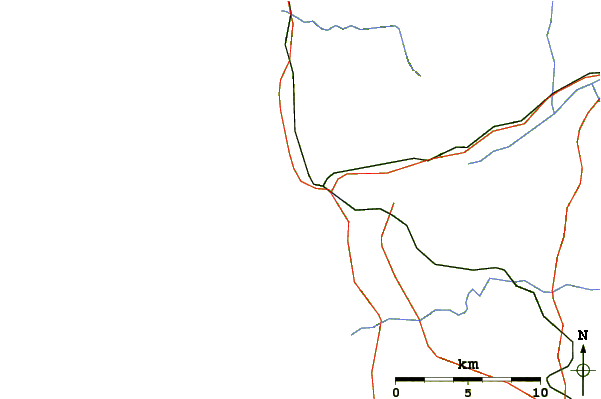 Roads and rivers around Viana do Castelo