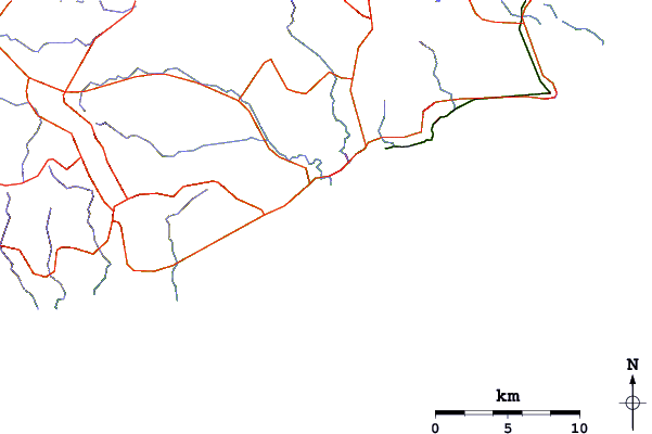 Roads and rivers around Victor Harbour (Shark Alley)