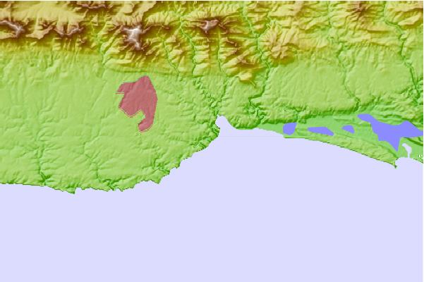 Surf breaks located close to Victoria Bay